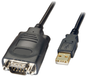Kabel z końcówką USB i VGA, które wykorzystywane są w kontroli dostępu 