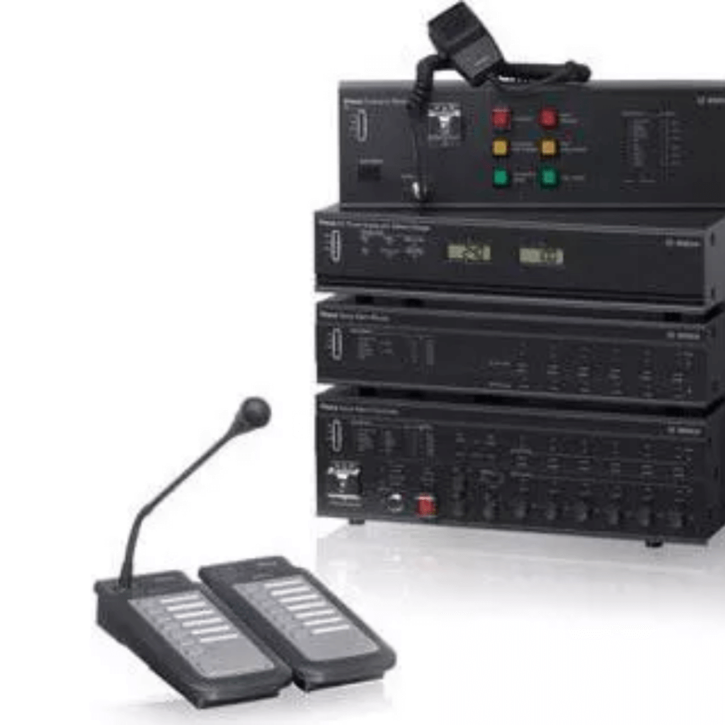 Elementy DSO- Mikrofon oraz panel kontrolny, VAS elements - Microphone and control panel.
